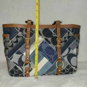 バッグ COACH Denim Patchwork Tote Bag Signature Coach Denim Patchwork Cargo Tote | Shopbop